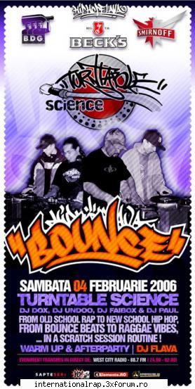 dj dox, dj faibox, dj paul & dj undoo turntable science in club bounce